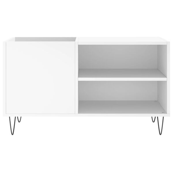 vidaXL Record Cabinet White 85x38x48 cm Engineered Wood