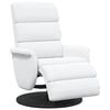 vidaXL Recliner Chair with Footrest White 98 x 71 x 106 cm PU