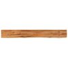 vidaXL Wall Shelf 140x20x2.5 cm Rectangular Solid Wood Acacia Live Edge
