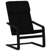 vidaXL Relaxing Chair Black Fabric