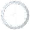 vidaXL Lamp Shade White &Oslash;45x28 cm Wicker