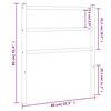 vidaXL Metal Replace Headboard Black 75 cm