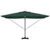 vidaXL Cantilever Roma Parasol Green and Black 352 x 251 x 265 cm