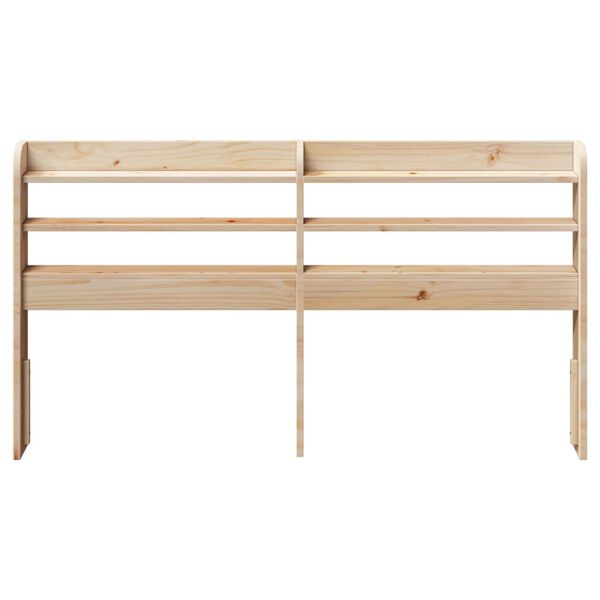 vidaXL Headboard with Shelves 135 cm Solid Wood Pine