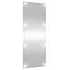 vidaXL Wall Mirror with LED Lights 40x100 cm Glass Rectangle