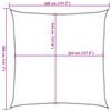 vidaXL Sunshade Sail 160 g/m&sup2; Square Terracotta 3.6x3.6 m HDPE