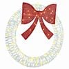 vidaXL Wreath 60 LEDs Warm white 76 x 76 x 8 cm PET