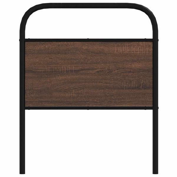 vidaXL Replace Headboard Brown Oak 80 cm Steel and Engineered Wood