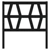 vidaXL Bed Headboard Black 81x4x100 cm Solid Wood Pine