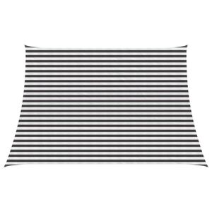 vidaXL Sunshade Sail Anthracite and White 3 / 4 x 3 m HDPE