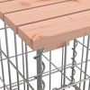 vidaXL Garden Bench Gabion Design 83x31.5x42 cm Solid Wood Douglas