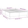 vidaXL Box Spring Bed Frame Black Double Fabric (UK/IE/FI/NO only)