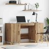 vidaXL Desk with Shelf Artisan Oak 140 x 50 x 75 cm Engineered Wood