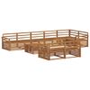 vidaXL Outdoor Sofa Set 9 pcs Natural Solid Acacia Wood
