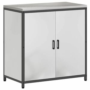 vidaXL Kitchen Storage with Shelf Silver 90 x 50 x 92 cm Steel