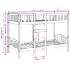 vidaXL Bunk Bed 80x200 cm Solid Wood Pine