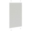 vidaXL Pleated Blind Light Grey 70x150 cm Fabric Width 69.4 cm Polyester