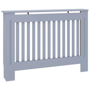 vidaXL Radiator Cover Grey 112x19x81.5 cm Engineered Wood