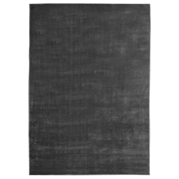 vidaXL Rug Washable Foldable Anthracite 120x170 cm Polyester