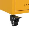 vidaXL Bedside Cabinet Mustard Yellow 36x39x43.5 cm Steel