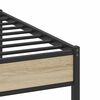 vidaXL Bed Frame without Mattress Sonoma Oak 160x200 cm Engineered Wood