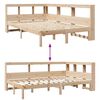 vidaXL Bookcase Bed without Mattress 120x200 cm Solid Wood Pine