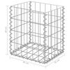 vidaXL Gabion Baskets 2 pcs Galvanised Steel 30x30x40 cm