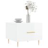 vidaXL Coffee Tables 2pcs High Gloss White 50x50x40 cm Engineered Wood