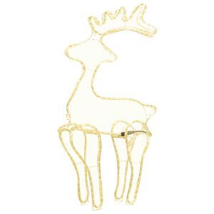 vidaXL Reindeer Christmas Decoration with Mesh 306 LEDs 60x24x89cm