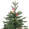 vidaXL Artificial Hinged Christmas Tree with Cones and Berries 210 cm