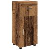 vidaXL Bathroom Furniture Set with Door TULUM Old Wood Engineered Wood