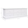 vidaXL Hall Bench White 115x30x40 cm Wood
