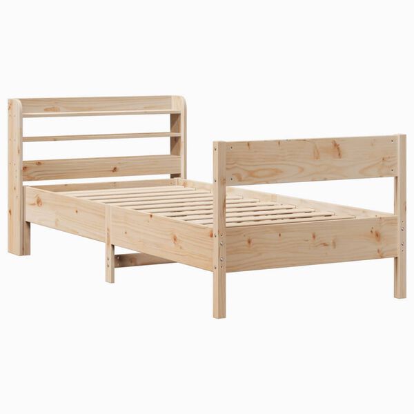 vidaXL Bed Frame without Mattress 90x200 cm Solid Wood Pine