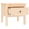 vidaXL Side Tables 2 pcs 50x50x49 cm Solid Wood Pine