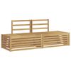 vidaXL Outdoor Sofa Set 3 Piece White 182.5 x 63 x 73 cm