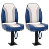 vidaXL Boat Seats 2 pcs with Pedestal 360&deg; Rotatable