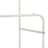 vidaXL Clothes Rack with Shelf with Wheel White 80 x 53 x 156 cm