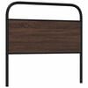 vidaXL Replace Headboard Brown Oak 107 cm Steel and Engineered Wood