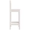 vidaXL Bar Chairs 2 pcs White 40x41.5x112 cm Solid Wood Pine