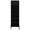 vidaXL Shoe Cabinet Black 30x35x105 cm Engineered Wood
