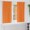 vidaXL Blackout Curtains with Rings 2 pcs Orange 175 x 140 cm