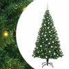 vidaXL Artificial Christmas Tree with 300 LEDs with Stand Green 180 cm