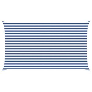 vidaXL Sun Shade Sail Blue and White 7 x 4 m 100% Polyester Oxford