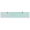 vidaXL Floating Shelves 2 pcs Glass 100x20 cm 8 mm
