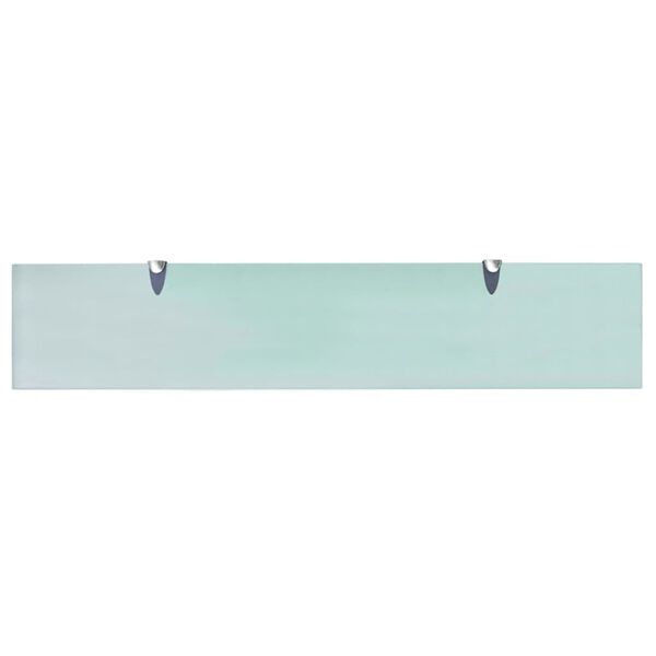 vidaXL Floating Shelves 2 pcs Glass 100x20 cm 8 mm