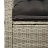 vidaXL Garden Sofa with Cushion 120 x 62 x 69 cm Poly Rattan