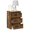 vidaXL Bed Cabinets 2 pcs Smoked Oak 40x35x62.5 cm Engineered Wood