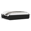 vidaXL Bed Frame with LED without Mattress Black 180x200 cm Super King