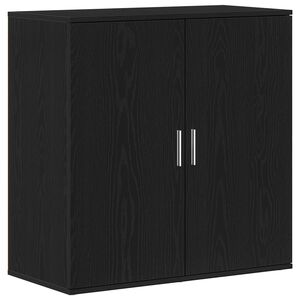vidaXL Sideboard Black Oak 79 x 38 x 80 cm Engineered Wood