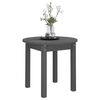 vidaXL Coffee Table Grey &Oslash; 45x40 cm Solid Wood Pine